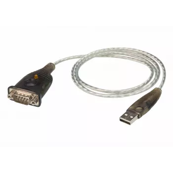 ATEN adattatore USB 2.0 a RS-232 (100 cm), nero, metallico, 1 m, USB Type-A, DB-9, connettore maschio, connettore maschio
