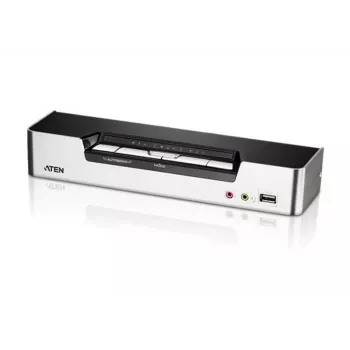 ATEN switch KVM 4 porte USB HDMI con audio e hub USB 2.0 (cavi KVM inclusi)