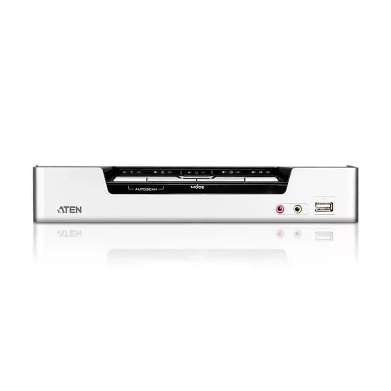 ATEN switch KVM 4 porte USB HDMI con audio e hub USB 2.0 (cavi KVM inclusi)