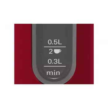 Bollitore Bosch TWK4P434 — 1,7 L, 2400 W, nero/rosso