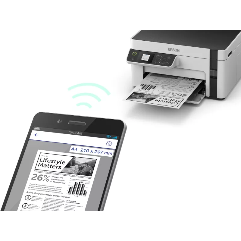 Epson EcoTank ET-M2120 getto d'inchiostro A4 1440 x 720 DPI 32 ppm Wi-Fi