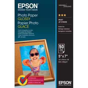 Carta fotografica lucida Epson C13S042545 13x18cm 50 fogli