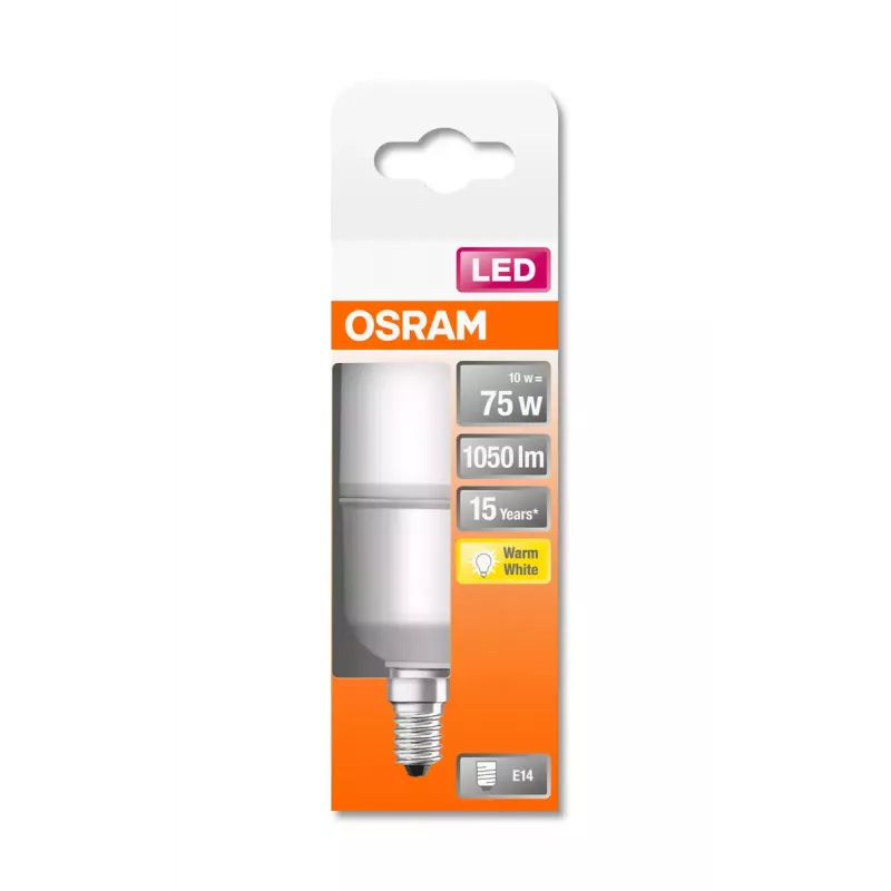 Lampada LED Osram STAR 10 W E14 bianco caldo 2700 K 1050 lm