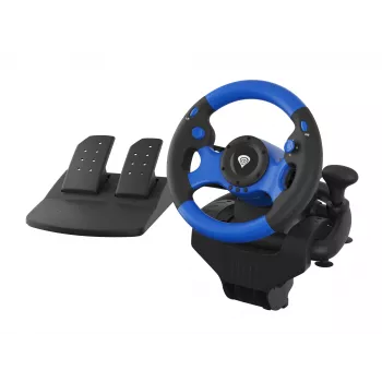 Volante e pedali GENESIS Seaborg 350 nero, blu USB Nintendo Switch, PC, PlayStation 4, Playstation 3, Xbox 360, Xbox One, Xbox Series S, Xbox Series X