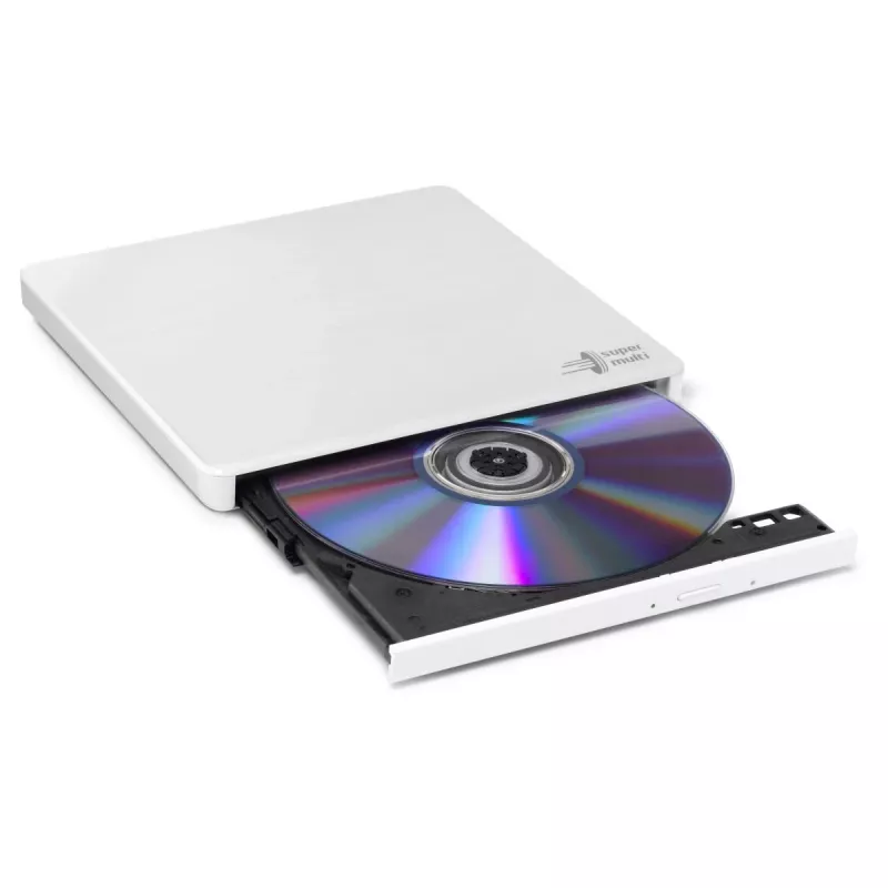 HITACHI-LG DATA STORAGE Unità DVD portatile sottile - Gp60nw60 - USB 2.0 - Bianco