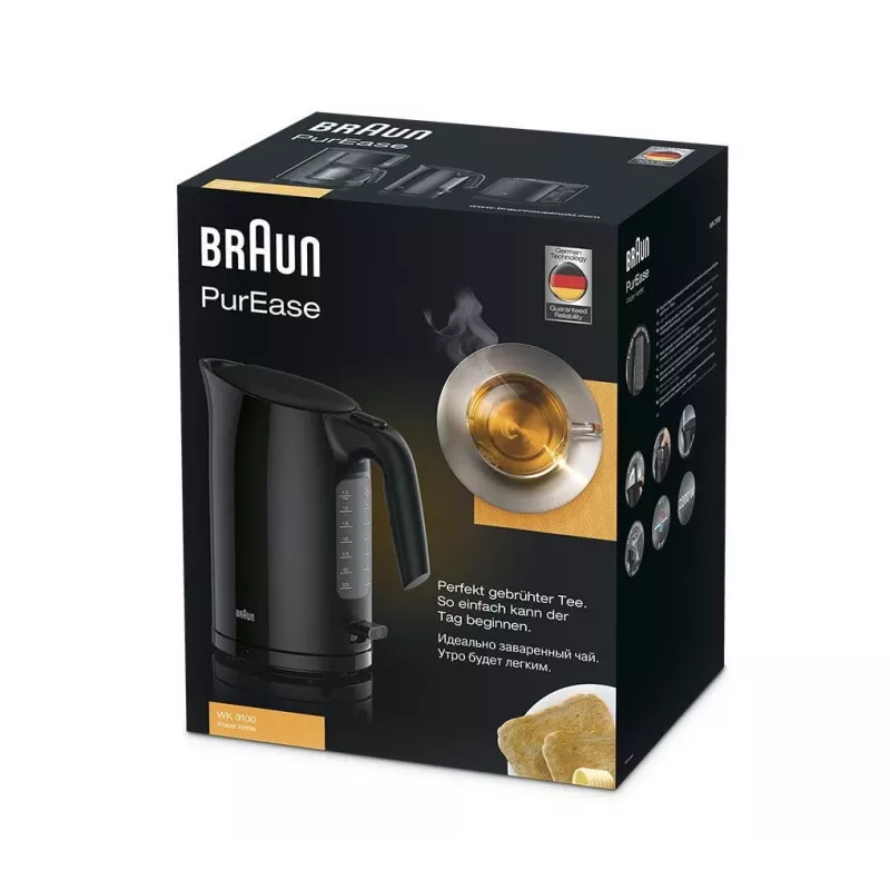 Bollitore Braun PurEase WK 3100 BK 1,7 l 2200 W nero