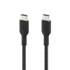 Cavo USB-C a USB-C BELKIN, intrecciato, 1 m, nero