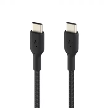Cavo USB-C a USB-C BELKIN, intrecciato, 1 m, nero