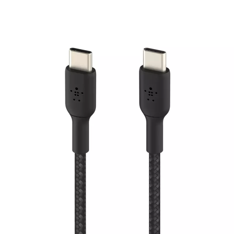 Cavo USB-C a USB-C BELKIN, intrecciato, 1 m, nero