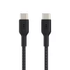 Cavo USB-C a USB-C BELKIN, intrecciato, 1 m, nero