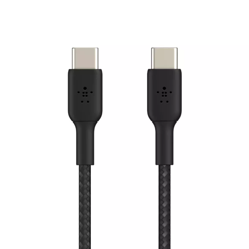 Cavo USB-C a USB-C BELKIN, intrecciato, 1 m, nero