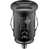 Goobay 58912 caricabatterie da auto con doppia USB, 2 x USB-A, 3,1 A, nero