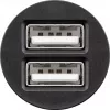 Goobay 58912 caricabatterie da auto con doppia USB, 2 x USB-A, 3,1 A, nero