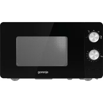 Microonde solo Gorenje MO20E1B – 20 L, 800 W, 5 livelli di potenza, piatto rotante 270 mm, nero