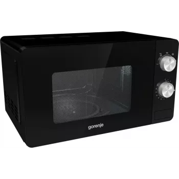 Microonde solo Gorenje MO20E1B – 20 L, 800 W, 5 livelli di potenza, piatto rotante 270 mm, nero