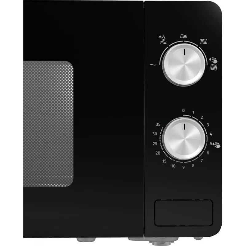 Microonde solo Gorenje MO20E1B – 20 L, 800 W, 5 livelli di potenza, piatto rotante 270 mm, nero