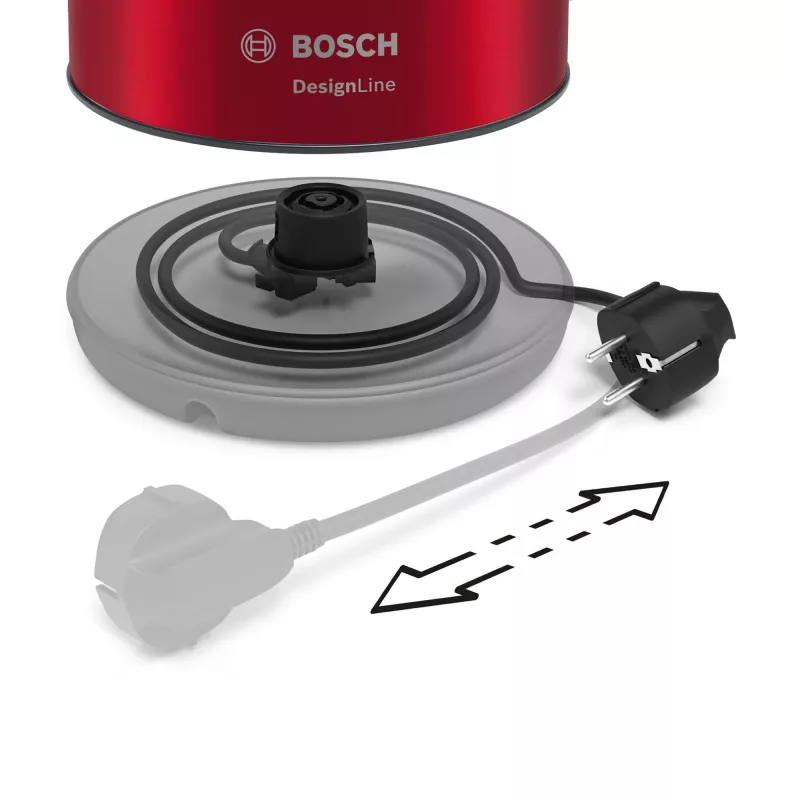 Bollitore Bosch TWK3P424 1,7 L 2400 W grigio, rosso