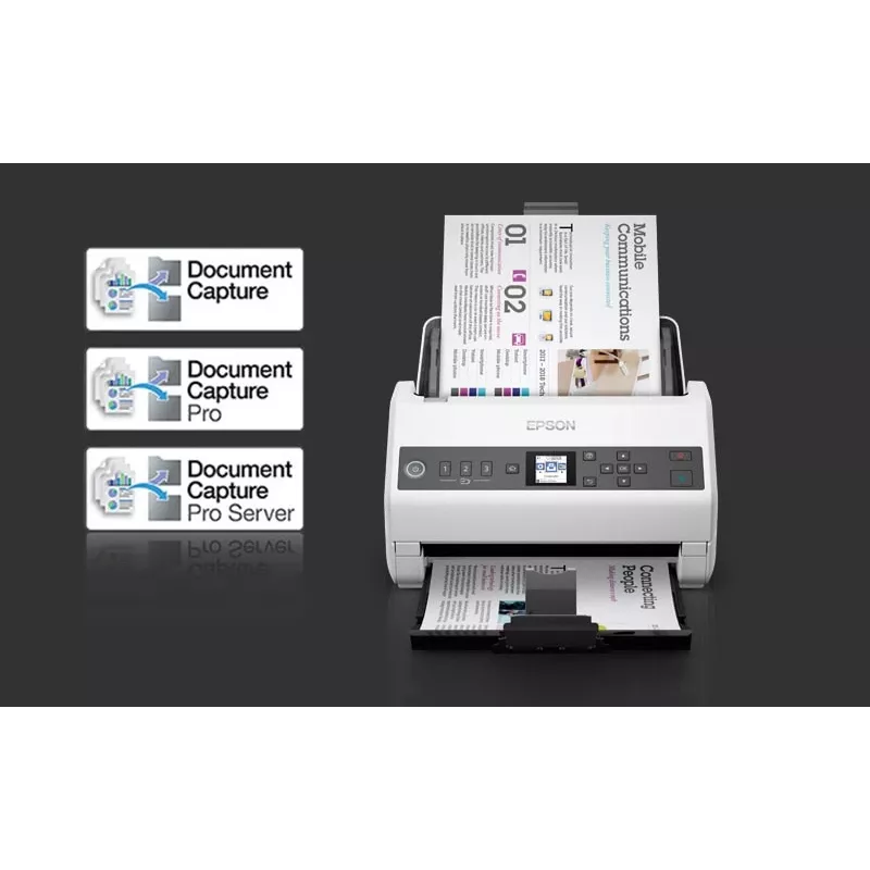Scanner a trascinamento Epson DS-730N 600 x 600 DPI A4 nero, grigio