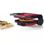 Grill da contatto Bosch TCG4104 — 2000 W, rettangolare, termostato regolabile, superficie di cottura 328×238 mm, rosso