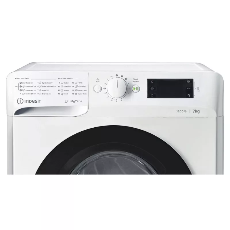 Lavatrice Indesit MTWE 71252 WK EE a carica frontale 7 kg 1151 giri/min bianco