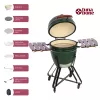 Grill kamado a carbone TUNABONE TunaBone Classic 21 inch taglia M verde
