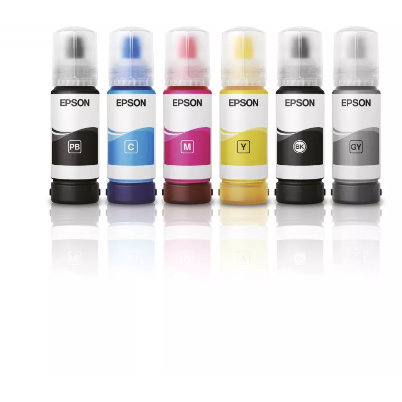 Epson EcoTank 115 flacone d'inchiostro, grigio, 70 ml (C13T07D54A)