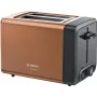 Tostapane Bosch TAT4P429 2 fette 970 W nero/marrone, acciaio inox compatto