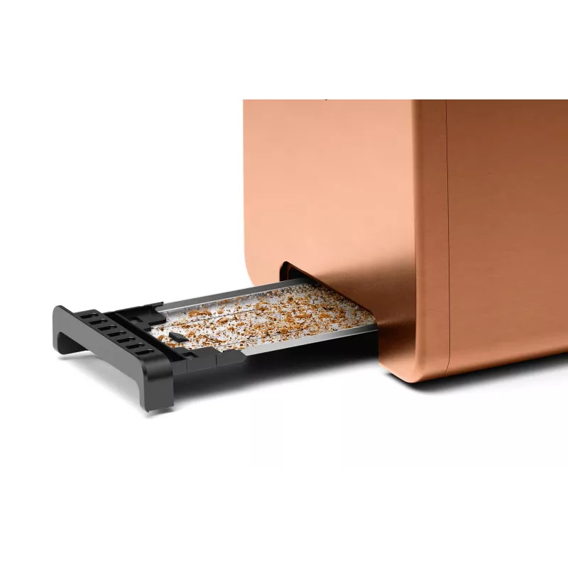 Tostapane Bosch TAT4P429 2 fette 970 W nero/marrone, acciaio inox compatto