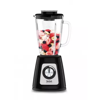 Frullatore da tavolo Tefal BlendForce II BL4388 — 800 W, caraffa in vetro 1,25 l, tritaghiaccio, nero/acciaio inox spazzolato