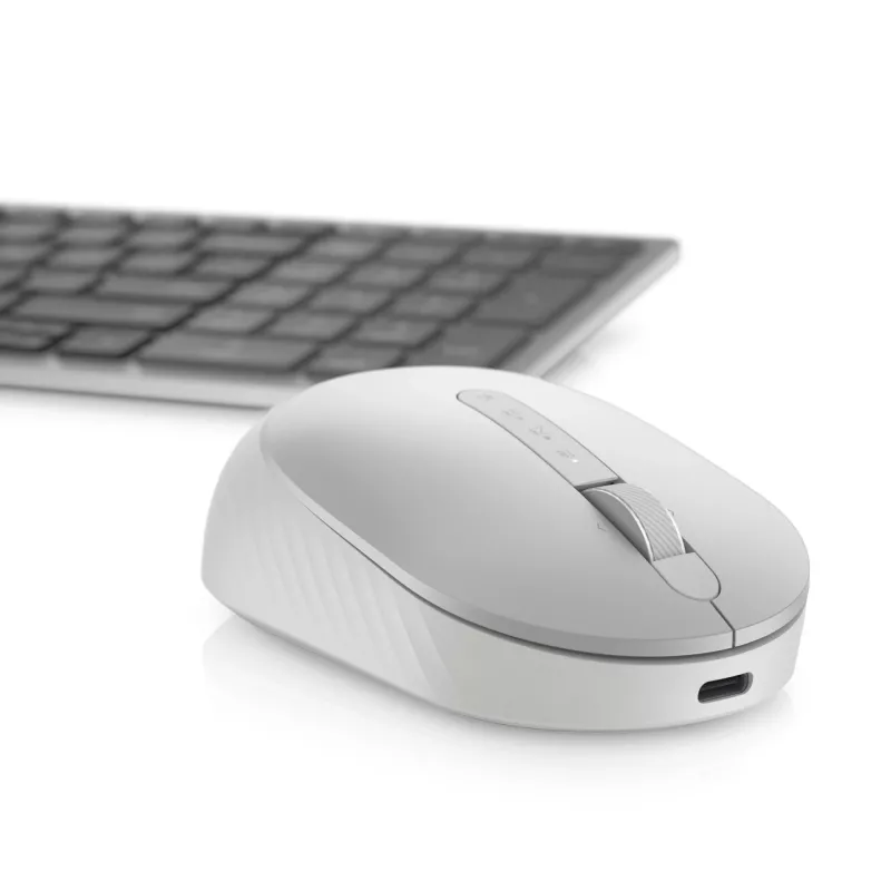 DELL Pro Premium Compact Mouse – MS7421W – platino-argento, ambidestro, ottico, RF Wireless + Bluetooth, 1600 DPI, platino, argento (confezione aperta)