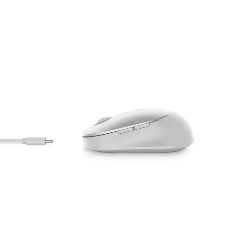 DELL Pro Premium Compact Mouse – MS7421W – platino-argento, ambidestro, ottico, RF Wireless + Bluetooth, 1600 DPI, platino, argento (confezione aperta)