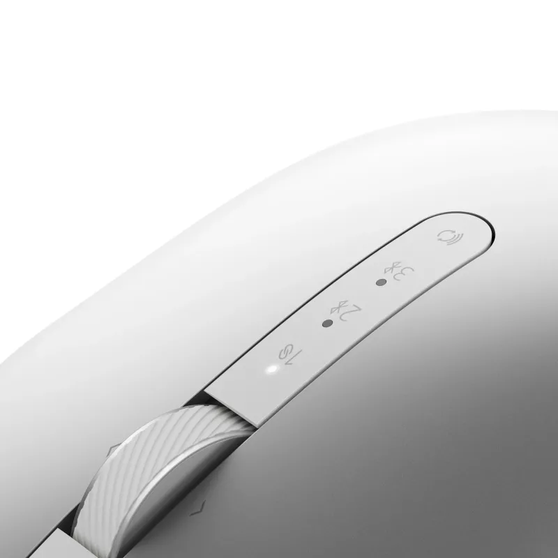 DELL Pro Premium Compact Mouse – MS7421W – platino-argento, ambidestro, ottico, RF Wireless + Bluetooth, 1600 DPI, platino, argento (confezione aperta)