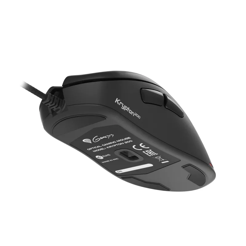 GENESIS Krypton 200 Mouse Gaming Destrorso USB Type-A Ottico 6400 DPI
