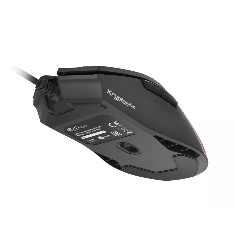 GENESIS Krypton 220 Mouse Gaming Destrorso USB Type-A Ottico 6400 DPI