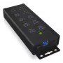 ICY BOX IB-HUB1703-QC3 USB 3.2 Gen 1 (3.1 Gen 1) Type-B 5000 Mbit/s Nero