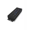 ICY BOX IB-HUB1703-QC3 USB 3.2 Gen 1 (3.1 Gen 1) Type-B 5000 Mbit/s Nero