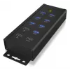 ICY BOX IB-HUB1703-QC3 USB 3.2 Gen 1 (3.1 Gen 1) Type-B 5000 Mbit/s Nero