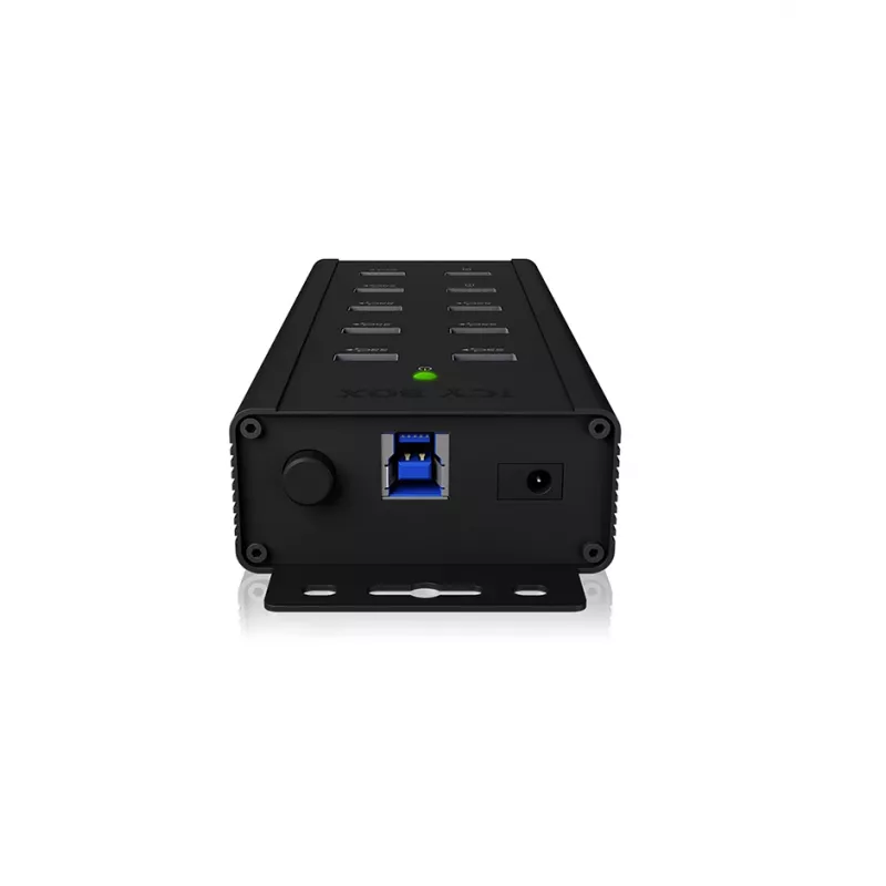 ICY BOX IB-HUB1703-QC3 USB 3.2 Gen 1 (3.1 Gen 1) Type-B 5000 Mbit/s Nero