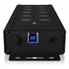 ICY BOX IB-HUB1703-QC3 USB 3.2 Gen 1 (3.1 Gen 1) Type-B 5000 Mbit/s Nero