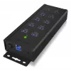 ICY BOX IB-HUB1703-QC3 USB 3.2 Gen 1 (3.1 Gen 1) Type-B 5000 Mbit/s Nero
