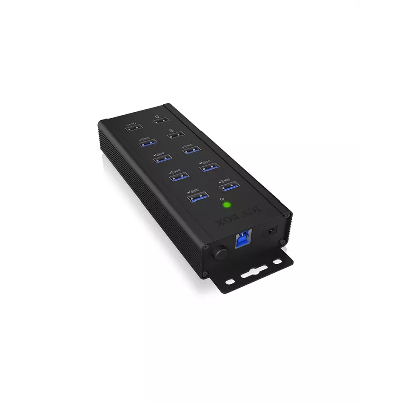 ICY BOX IB-HUB1703-QC3 USB 3.2 Gen 1 (3.1 Gen 1) Type-B 5000 Mbit/s Nero