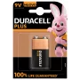 Batteria usa e getta Duracell 9V Plus 100 alcalina, 9 V, 1 pz.