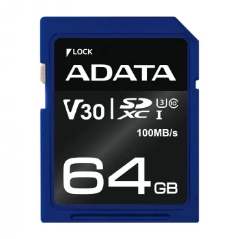 Scheda di memoria ADATA ASDX64GUI3V30S-R 64 GB SDXC UHS-I classe 10