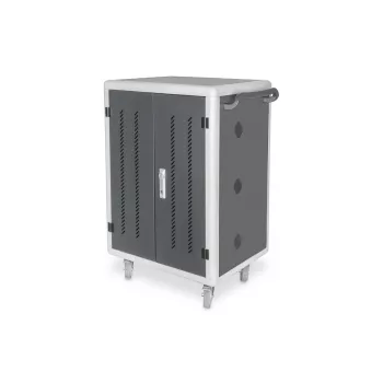 Carrello di ricarica DIGITUS 30 postazioni, 15,6 pollici, nero 1100 x 700 x 650 mm, incl. USB, PDU, ventola