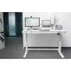 Scrivania regolabile elettricamente in altezza DIGITUS 120x60x12cm con USB bianca