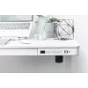 Scrivania regolabile elettricamente in altezza DIGITUS 120x60x12cm con USB bianca