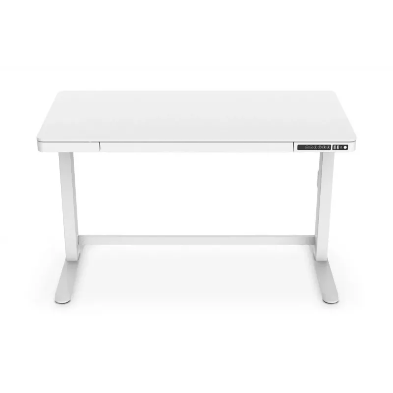Scrivania regolabile elettricamente in altezza DIGITUS 120x60x12cm con USB bianca