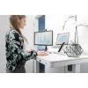 Scrivania regolabile elettricamente in altezza DIGITUS 120x60x12cm con USB bianca