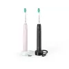 Spazzolini elettrici sonici Philips Sonicare serie 3100 serie 3100 HX3675/15 confezione da 2 – nero e rosa
