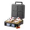 Macchina per waffle Adler AD 3049, 4 waffle quadrati, antiaderente, 1800 W, nero